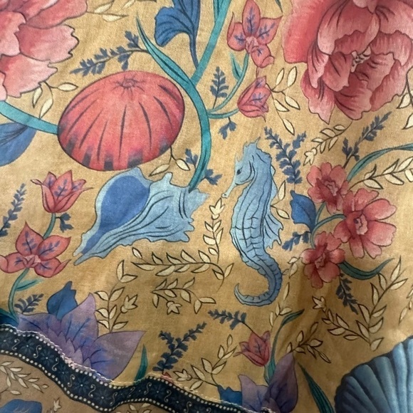 NEW NWT Spell & the Gypsy Seashell Maxi Skirt in Opal Size L - Picture 7 of 9